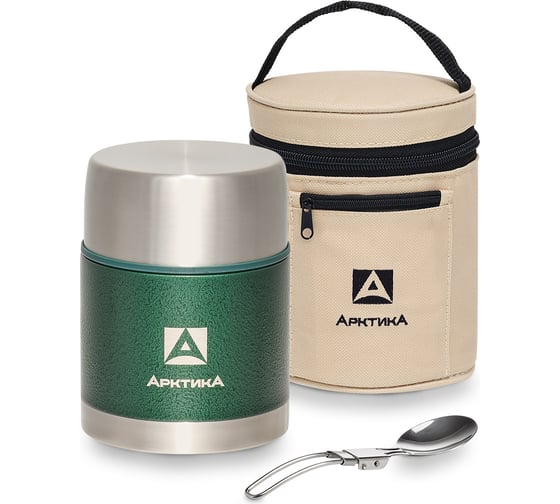 Изображение товара Термос для еды с супер-широким горлом Арктика 0.6 л, зеленый 306-600A-GN 306-600А-GN