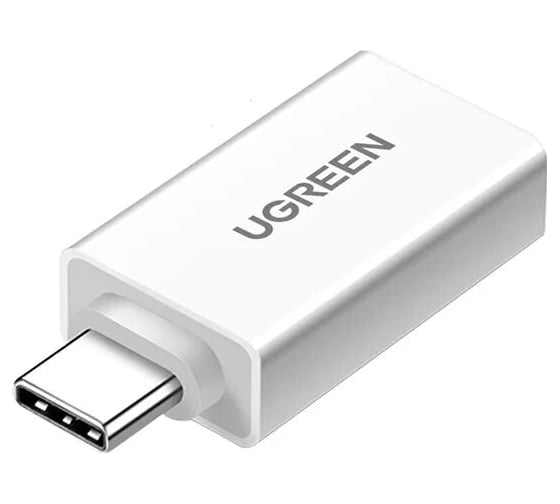 Изображение товара Адаптер Ugreen us173 (30155) usb-c to usb 3.0 a female adapter. цвет: белый 30155_