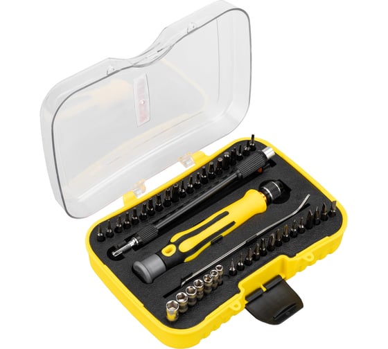 Изображение товара Наборная отвертка для точечных работ REXANT 45 предметов 12-4706