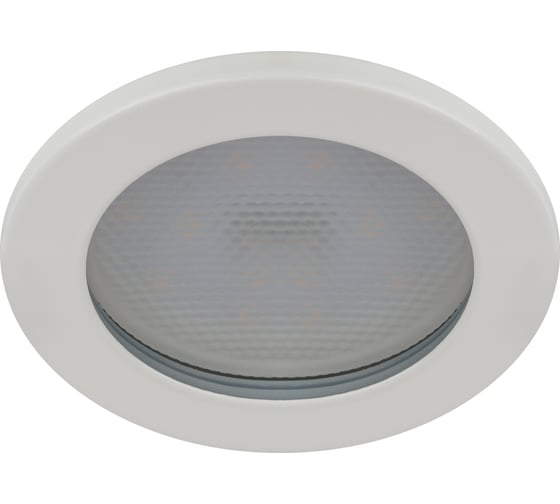 Изображение товара Влагозащищенный встраиваемый светильник ЭРА KL95 WH GX53, IP44, белый Б0055809