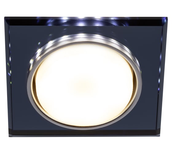 Изображение товара Встраиваемый светильник со светодиодной подсветкой ЭРА DK LD50 BK GX53, черный Б0057473