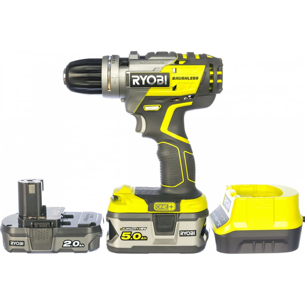 фото Бесщеточная ударная дрель-шуруповерт ryobi one+ r18pdbl-252s 5133003614