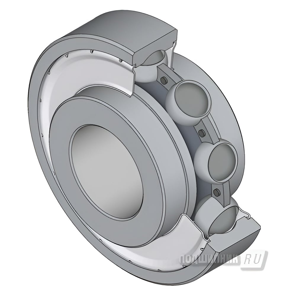 Изображение товара Подшипник DINROLL 203KRR3 сельскохозяйственный радиальный закрытый стальной