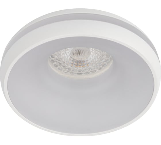 Изображение товара Декоративный встраиваемый светильник ЭРА DK100 WH MR16, GU5.3, белый Б0055588