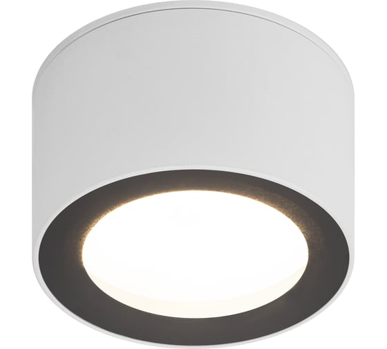 Изображение товара Настенно-потолочный светильник ЭРА спот OL28 WH/BK GX53, черно-белый, IP44 Б0055581