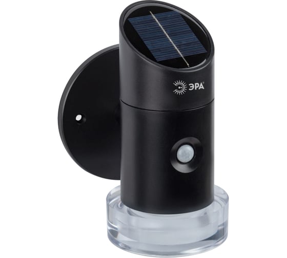 Изображение товара Уличный светильник ЭРА ERAFS01204 на солнечной батарее, настенный Элегант с датчиком, движения RGB 10 Б0057595