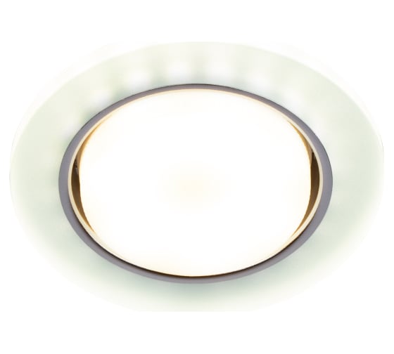 Изображение товара Встраиваемый светильник со светодиодной подсветкой ЭРА DK LD51 FR GX53, белый матовый Б0057465