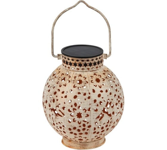 Изображение товара Уличный светильник ЭРА ERASF2259 на солнечной батарее, садовый, Амфора d 15 см, Б0057658