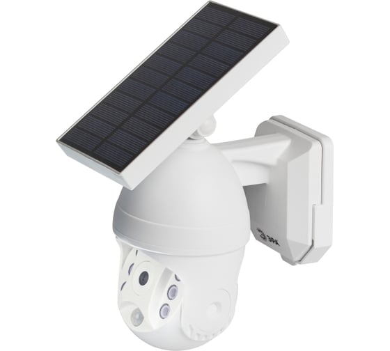 Изображение товара Уличный светильник ЭРА ERAFS01210 на солнечной батарее, настенный, камера с датчиком движения, 6 LED Б0057600