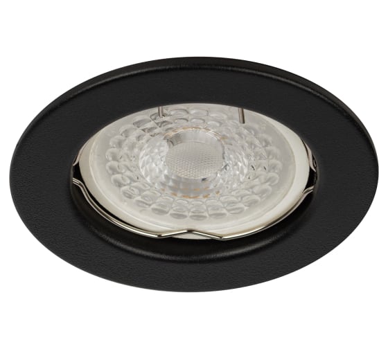 Изображение товара Встраиваемый штампованный светильник ЭРА ST1 SBK MR16, GU5.3, черный матовый Б0059741