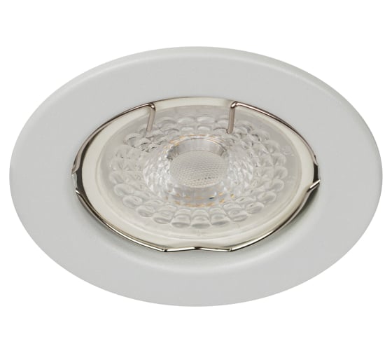 Изображение товара Встраиваемый штампованный светильник ЭРА ST1 SWH MR16, GU5.3, белый матовый Б0059740