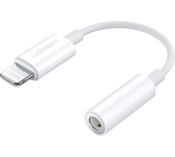 Изображение товара Адаптер Ugreen us212 (30759) lightning to 3.5mm headphone jack adapter 30759_