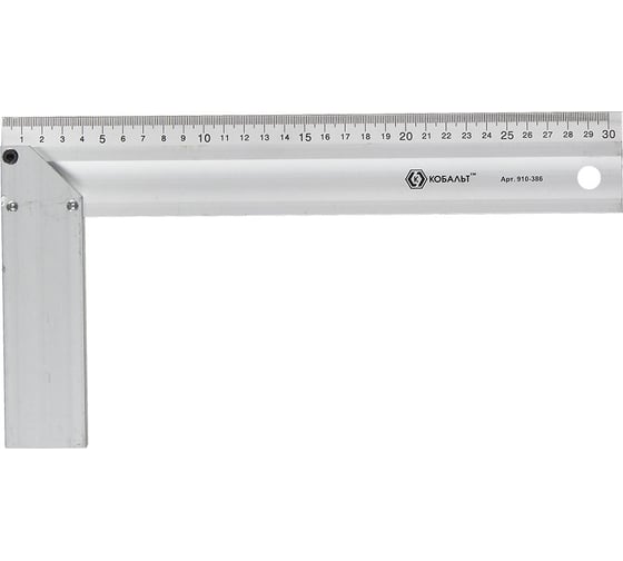 Изображение товара Столярный алюминиевый угольник 300 мм КОБАЛЬТ 910-386