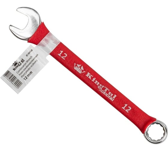 Изображение товара Комбинированный ключ KingTul 12мм в прорезиненной оплетке KT-30012k(10254)