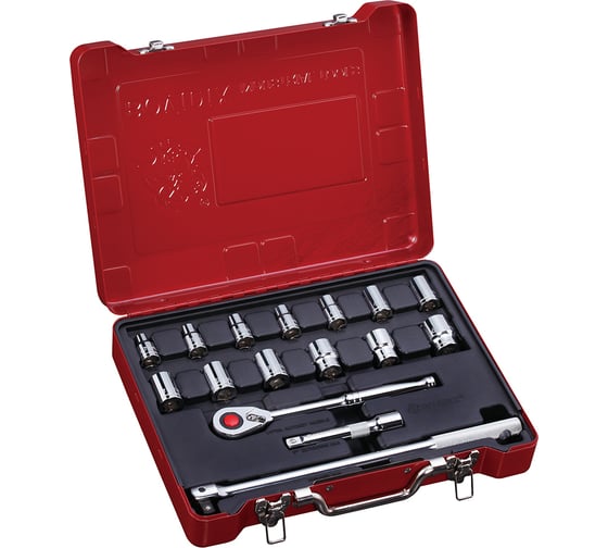 Изображение товара Набор торцевых головок и аксессуаров, 16шт BOVIDIX 380101702
