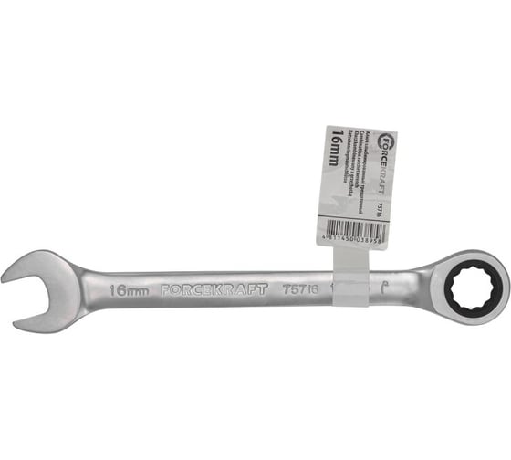 Изображение товара Комбинированный трещоточный ключ FORCEKRAFT 16 мм FK-75716(52395)
