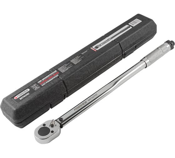 Изображение товара Динамометрический ключ щелчкового типа Forsage 28-210Нм 1/2'',в пластиковом футляре F-6474470T(1474)