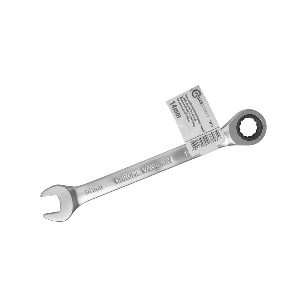 Изображение товара Комбинированный трещоточный ключ Forcekraft 14мм FK-75714