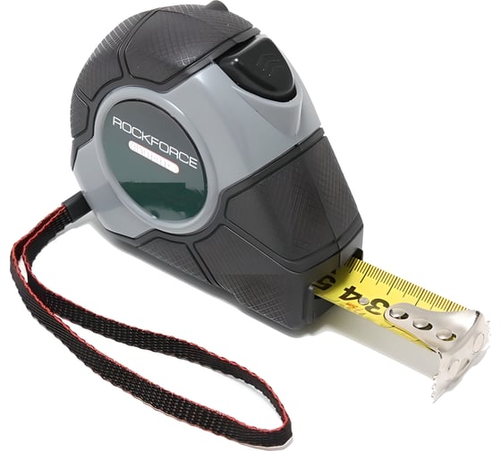Изображение товара Рулетка Rockforce 10мх25мм магнитный зацеп, автоблокировка, двухкомпанентный корпус, в блистере RF-5096P810(25716)
