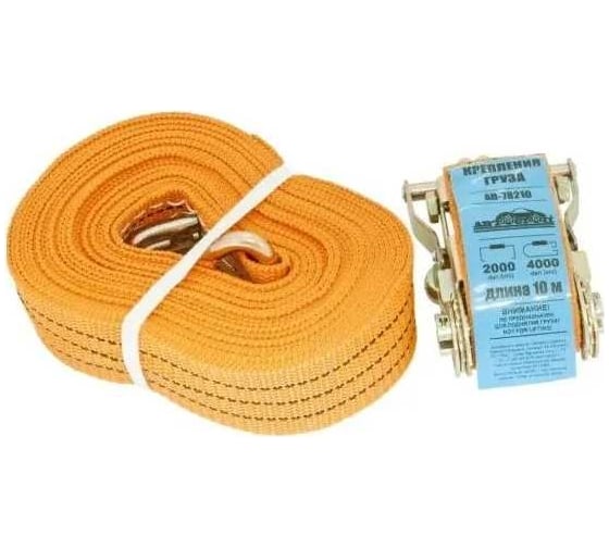 Изображение товара Стяжка для груза с храповиком Автостоп 4000/2000 кг, 10 м, 50 мм AB-78210 228069