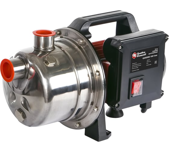 Изображение товара Садовый насос QUATTRO ELEMENTI Giardino 1001 Inox 910-195