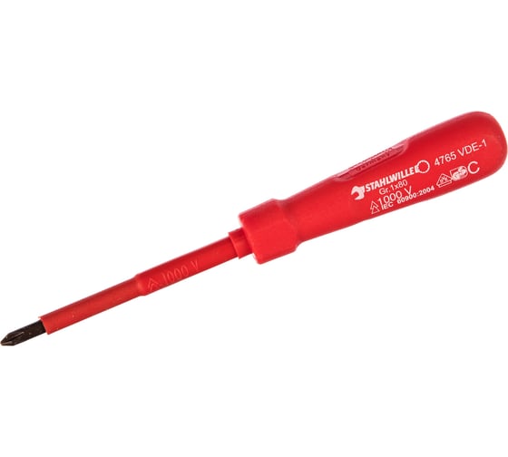 Изображение товара Отвертка диэлектрическая крестовая PH1 Stahlwille 47651001 В0000000061678