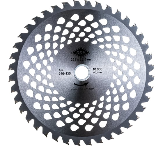 Изображение товара Диск твердосплавный для кустореза WOOD CUT (225х25.4/20 мм; 40 зубьев) DDE 910-430