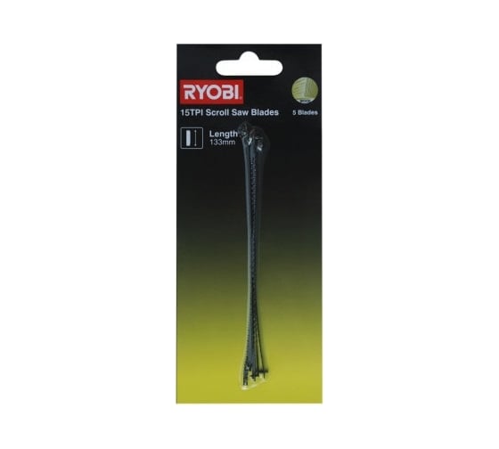 Изображение товара Полотно SSB15TPI (5 шт; 133 мм; 15TPI) для лобзикового станка RSW1240G Ryobi 5132002897