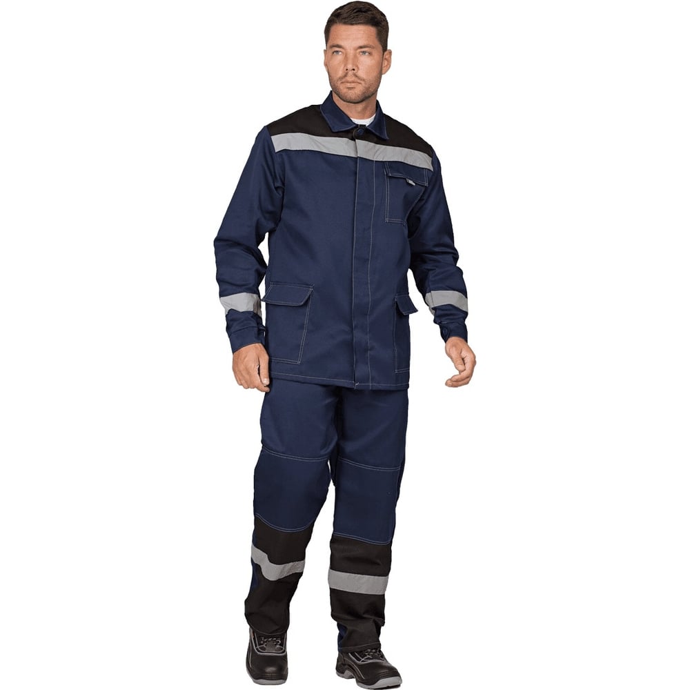 Изображение товара Костюм рабочий мужской Спецобъединение ПРОФЕССИОНАЛ темно-синий черный 104-108