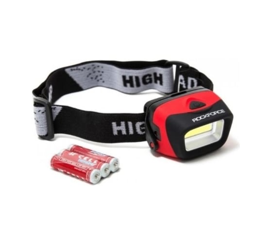 Изображение товара Светодиодный налобный фонарь Forsage в комплекте с батарейками 3 световых режима, CUB, 3xAAA , в блистере F-01X0049