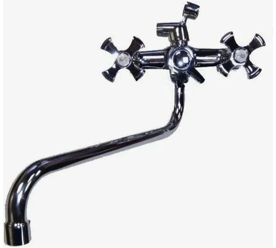 Изображение товара Смеситель для ванны и душа D-Lin с длинным изливом 300 мм, хром D146809