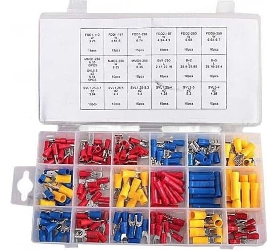 Изображение товара Обжимные коннекторы Forsage для автомобильной электропроводки, 200пр, F-796