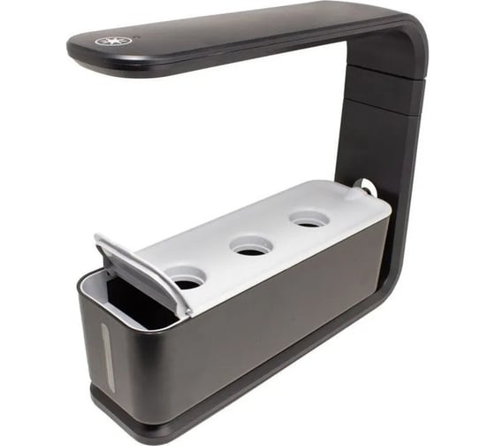 Изображение товара Гидропонная система выращивания WMC TOOLS WMS Tools с фитолампой 60LED,15W,3ячейки,система циркуляции и инд.-р уровня воды,3режима освещ.,регулир.высоты лампы 15-23см ZG1002 ZG1002(51777)