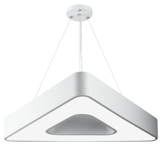 Изображение товара Подвесной светильник LED ЭРА Geometria Delta SPO153W40K030 30Вт, 4000К, 2100Лм, IP40, 600х80, белый, драйвер Б0058872