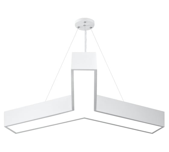 Изображение товара Подвесной светильник LED ЭРА Geometria Igrek SPO142W40K044 44Вт, 4000K 3000Лм, IP40, 800х80, белый, драйвер Б0058886