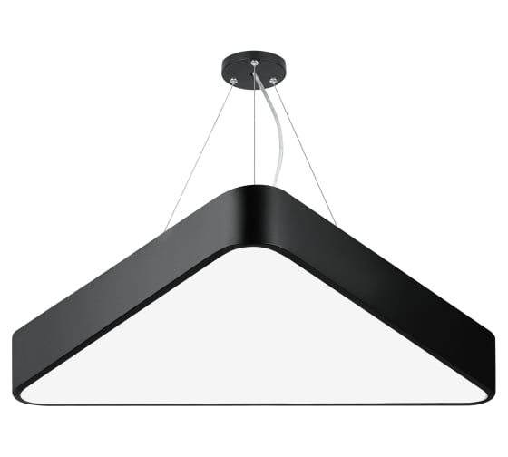 Изображение товара Подвесной светильник LED ЭРА Geometria Delta SPO151B40K030 30Вт, 4000К, IP40, черный, драйвер внутри Б0058867