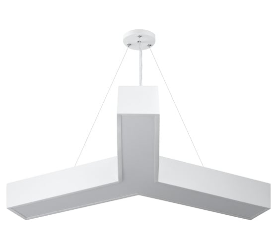 Изображение товара Подвесной светильник LED ЭРА Geometria Igrek SPO143W40K056 56Вт, 4000K 3700Лм, IP40, 900х80, белый, драйвер Б0058888