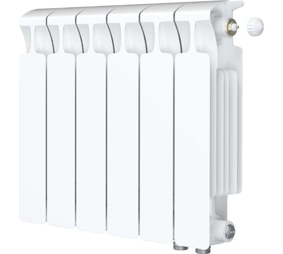 Изображение товара Биметаллический радиатор RIFAR MONOLIT Ventil 350 06 секц. нижн. прав. R-MN-350-06-VR