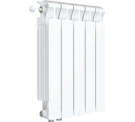 Изображение товара Биметаллический радиатор RIFAR MONOLIT Ventil 500 05 секц. нижн. лев. R-MN-500-05-VL