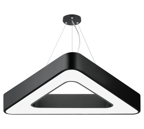 Изображение товара Подвесной светильник LED ЭРА Geometria Delta SPO153B40K030 30Вт, 4000К, 2100Лм, IP40, 600х80, черный, драйвер Б0058871