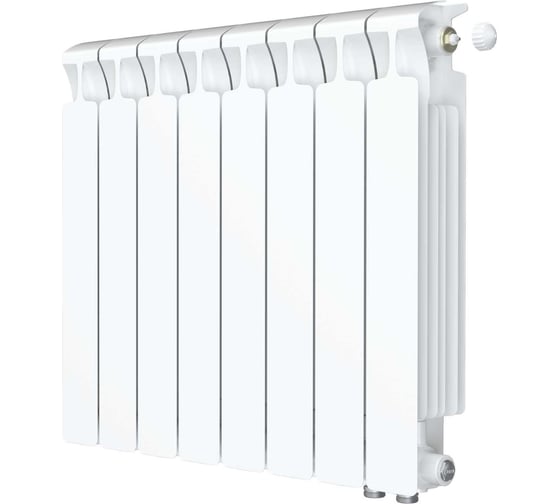 Изображение товара Биметаллический радиатор RIFAR MONOLIT Ventil 500 08 секц. нижн. прав. R-MN-500-08-VR