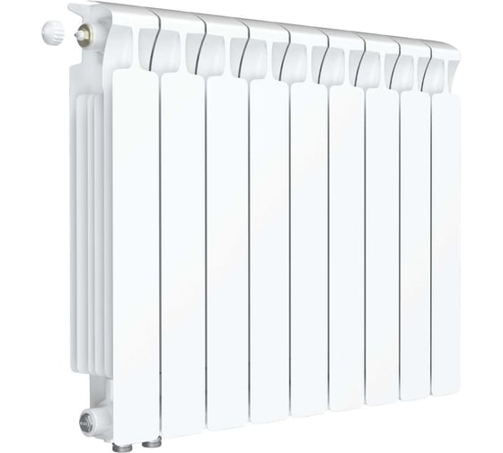 Изображение товара Биметаллический радиатор RIFAR MONOLIT Ventil 500 09 секц. нижн. лев. R-MN-500-09-VL