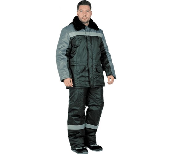 Изображение товара Утепленный костюм ГК Спецобъединение РЕГИОН черный-серый, размер 96-100, рост 170-176 Кос 308/ 96/170