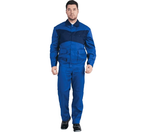 Изображение товара Костюм ГК Спецобъединение СПЕЦИАЛИСТ-1 василёк/темно-синий, размер 96-100, рост 182-188 Кос 562/ 96/182