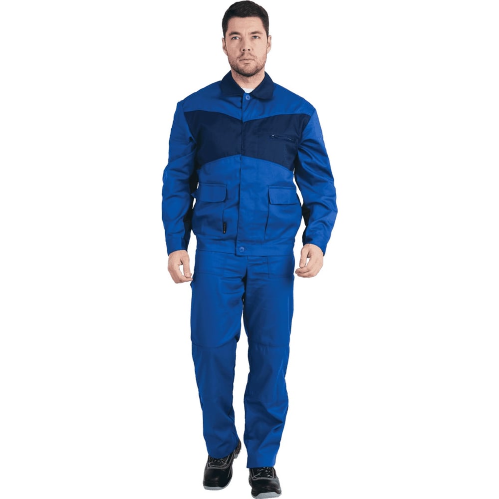 Изображение товара Костюм-двойка СПЕЦИАЛИСТ-1 василёк/темно-синий 120-124 см мужской профессиональный
