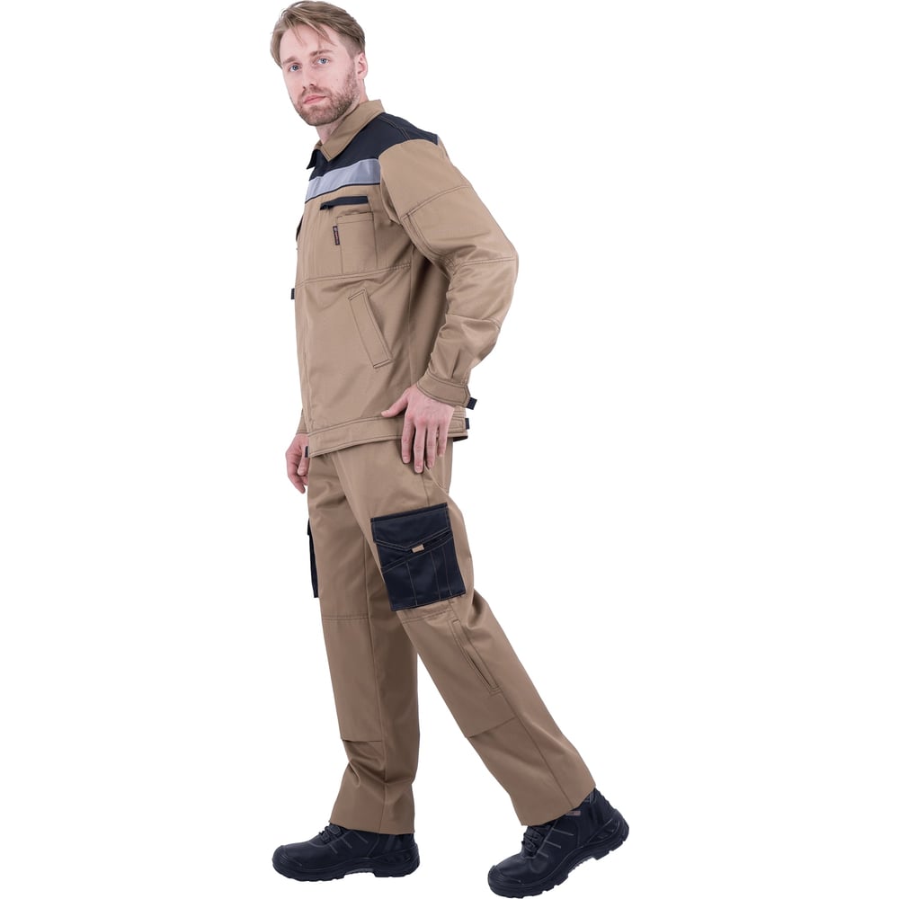 Изображение товара Костюм ГК Спецобъединение ДОКЕР сафари черный р.88-92 рабочий костюм двойка