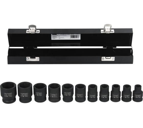 Изображение товара Набор головок ударных (10-27 мм; 1/2"; 11 шт.) WIEDERKRAFT WDK-710