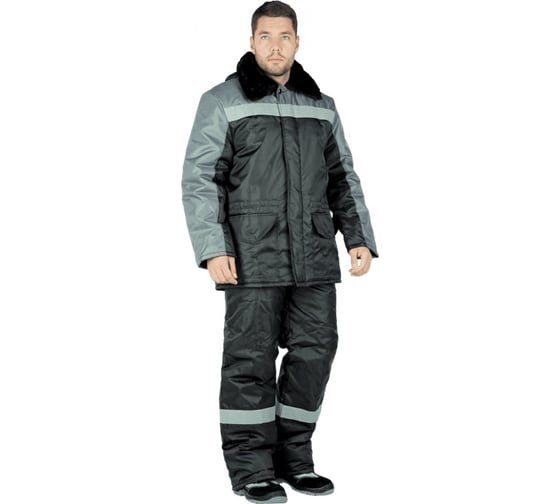 Изображение товара Утепленная куртка ГК Спецобъединение РЕГИОН черно-серая, р. 104-108, рост 170-176 Кур 314/104/170