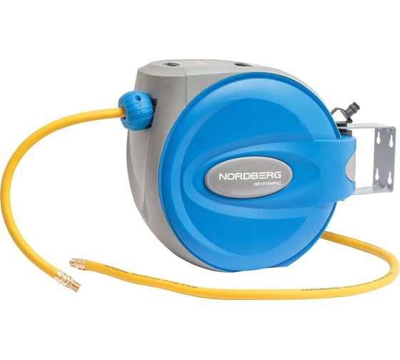 Изображение товара Шланг воздушный на катушке, гибридный PVC 9.5х15.5 мм, 15+1 м NORDBERG HR1015HPVC