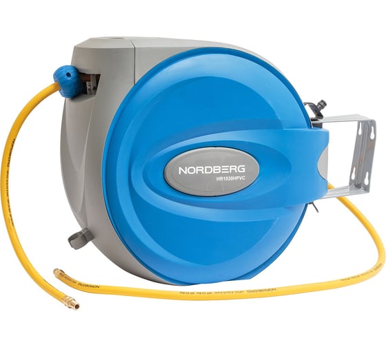 Изображение товара Шланг воздушный на катушке, гибридный PVC 9.5х15.5 мм, 30+2 м NORDBERG HR1030HPVC